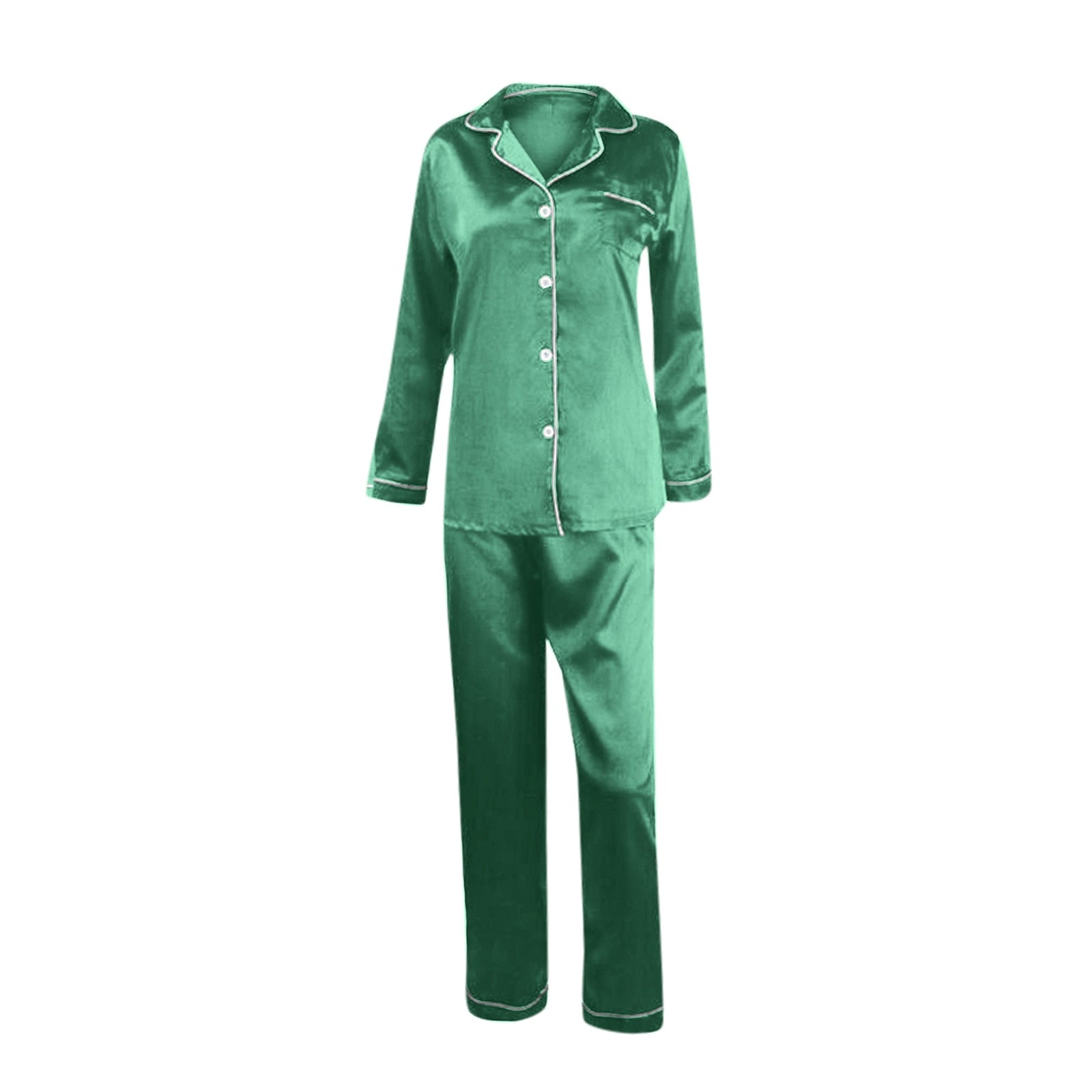 PYJAMA Femme - Ensemble Pyjamas coton Manche longue Confortable Homewear -  vert XY™