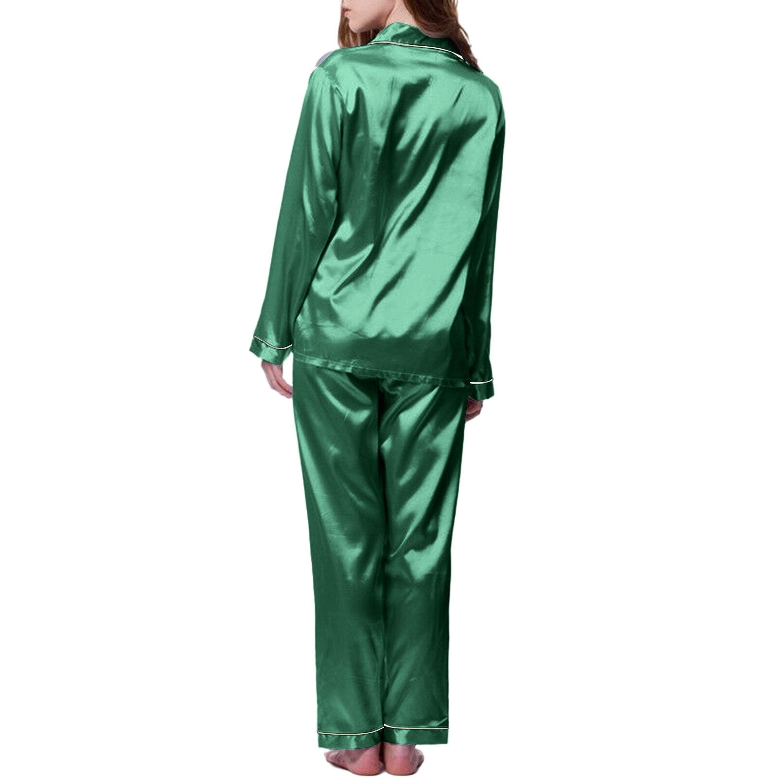 PYJAMA Femme - Ensemble Pyjamas coton Manche longue Confortable Homewear -  vert XY™